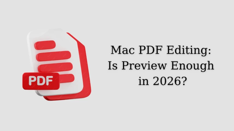 Mac PDF Editing: Is Preview Enough in 2026?