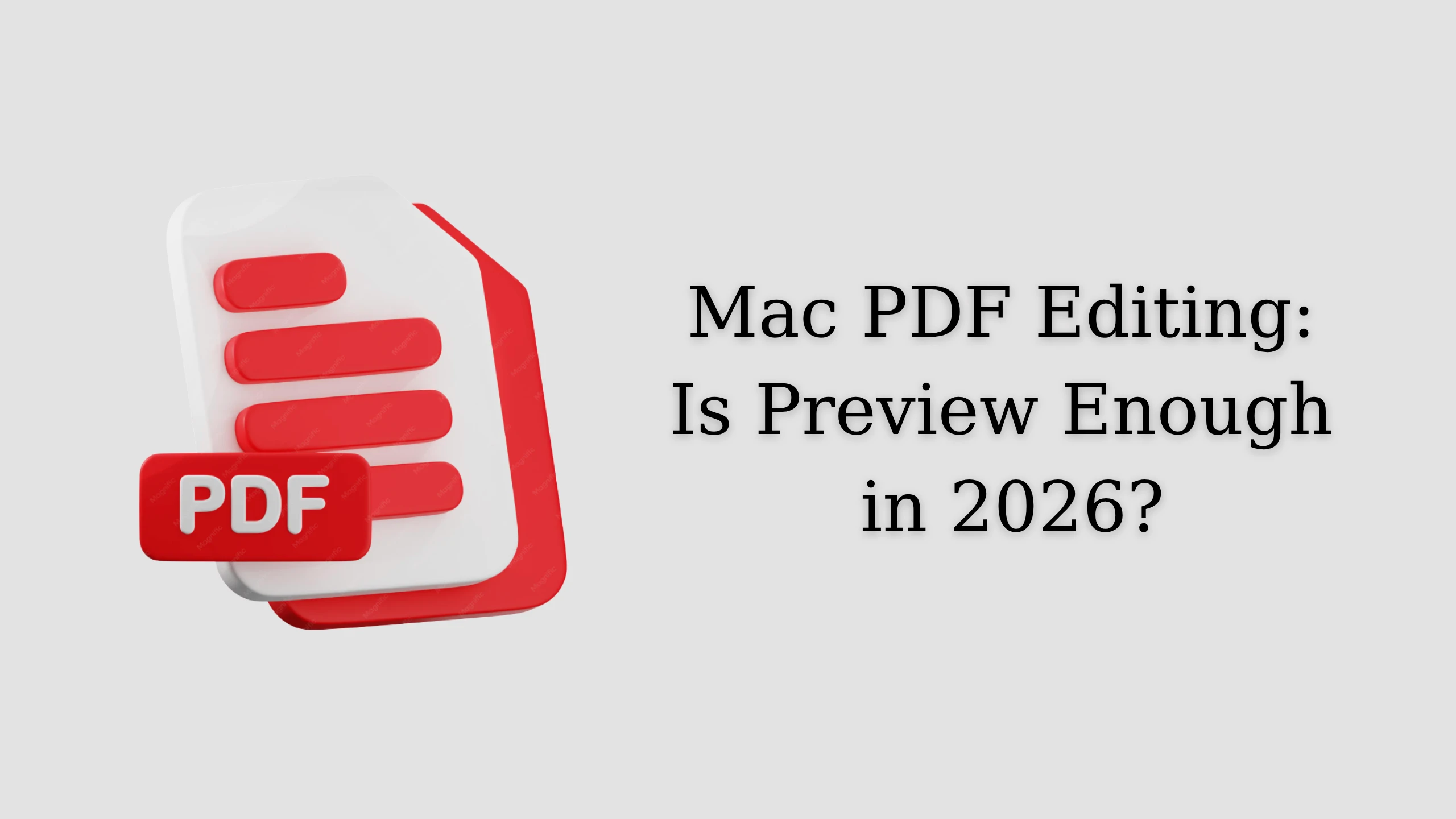 Mac PDF Editing: Is Preview Enough in 2026?